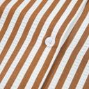 Striped Ruffle Hem Collared Mini Dress | S-XL