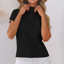  Pocket Ribbed Knit Short Sleeve Sweater | S-XL