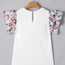  Textured Knit Abstract Print Tiered Sleeve Top | S-XL