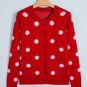 Dotline Drape Button-Front Cardigan | S-XL