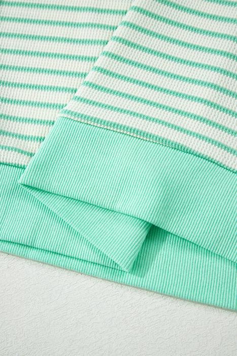 Stripe Colorblock Trim Short Sleeve Tee | S-XL