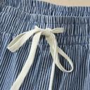  Striped Drawstring Elastic Waist Denim Shorts | S-XL