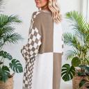  Urban Check Open-Front Cardigan | S-XL