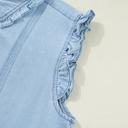  Classic Chic Ruffle Collar Denim Dress | S-XL