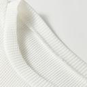  Waffle Knit Rounded Hem Long Sleeve Top | S-XL