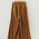  Button Front Elastic Waist Wide Leg Pants | S-XL