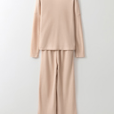  Textured Long Sleeve Tops and Pants Lounge Set | S-2XL