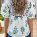  Flora Chic Tie Blouse | S-XL