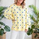  Polka Dot Loose-Fit Long Sleeve Top | S-XL