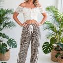  Leopard Print Ankle-Length Pants | S-XL