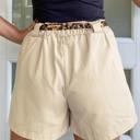  Chic Leopard Contrast Belted Shorts | S-XL