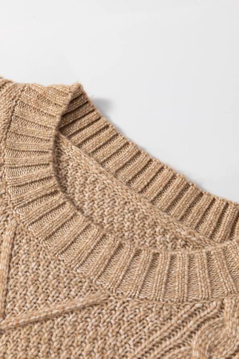 Cozy Cable Knit Sweater Dress | S-XL