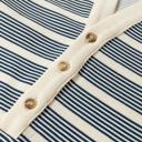  Button Front Contrast Trim Notch Neck Dress | S-XL