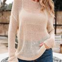  Crochet Open-Knit Sweater Top | S-XL