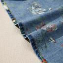  Casual Floral Denim Puff Sleeve Top | S-XL
