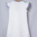 Contrast Stripe Split Neck Sleeveless Summer Dress | S-XL