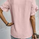  Ruffle Charm Short Sleeve Blouse | S-XL