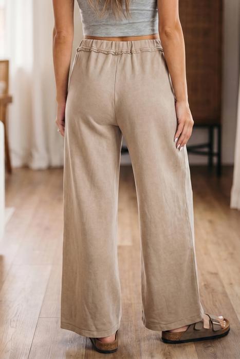 High-Waist Drawstring Wide Leg Pants | S-XL