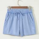  Mineral Washed Elastic Waist Shorts | S-XL