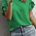  Ruffle Charm Short Sleeve Blouse | S-XL
