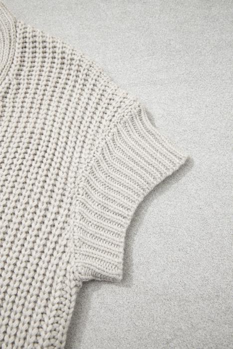 Cloud Soft Short Sleeve Knit Sweater | S - XL