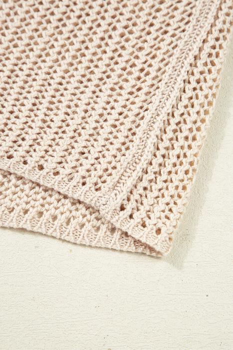 Crochet Open-Knit Sweater Top | S-XL