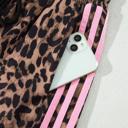  Striped Detail Leopard Matching Set | S-XL