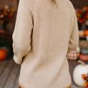  Pumpkin Embroidered Long Sleeve Sweater | S-XL