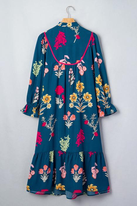 Bloom Belle 7/8 Sleeve Midi Dress | S-XL