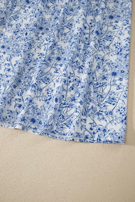 Floral Tie-Strap High Waist Maxi Dress | S-XL