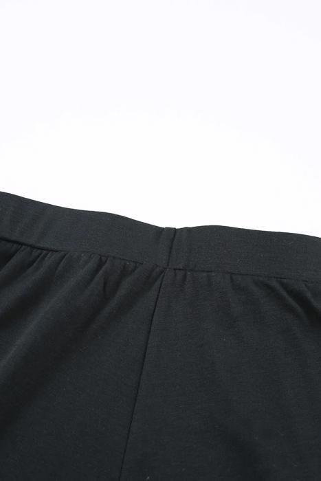 Open Leg Mid Waist Pants | S-XL