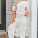  Checkered Spring 2pcs Lounge Pant Set | S-XL