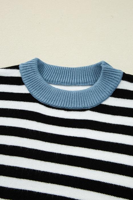 Statement Stripe Chic Colorblock Sweater | S-XL