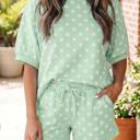  Oversized Dot Drawstring Short Set | S-XL