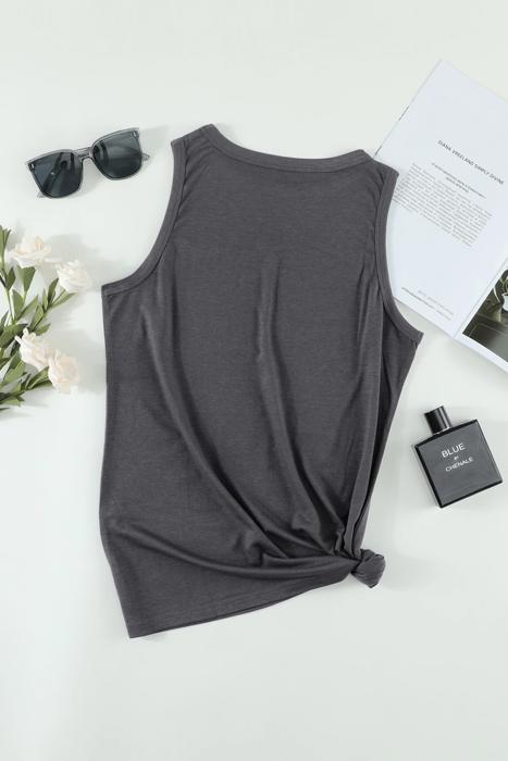 CHILL Letter Print Summer Tank | S-XL