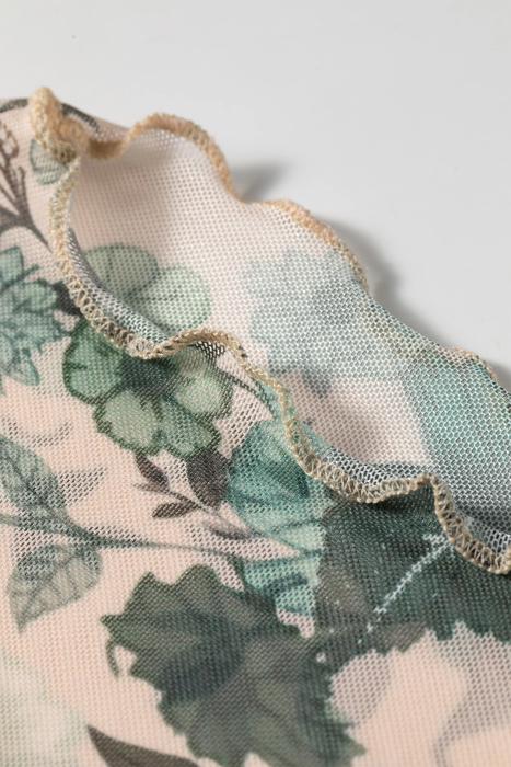 Western-Inspired Floral Mesh Top | S-XL