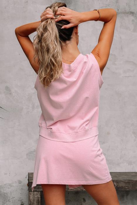 Soft Fade Tank & Split Skirt Set  | S-XL