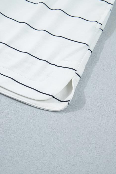 Stripe Half Sleeve Top & Shorts Set | S-XL