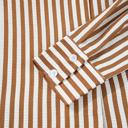  Striped Ruffle Hem Collared Mini Dress | S-XL