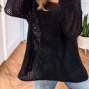  Crochet Open-Knit Sweater Top | S-XL