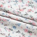  Floral Print Textured Square Neck Long Sleeve Top | S-XL