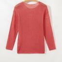 Crochet Open-Knit Sweater Top | S-XL