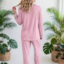  Colorblock Patchwork Long Sleeve Lounge Set | S-XL