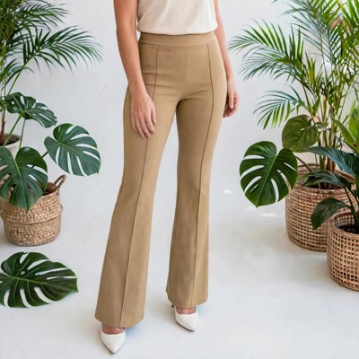 High-Waisted Regular Fit Full-Length Pants | S-XL