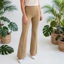  High-Waisted Regular Fit Full-Length Pants | S-XL