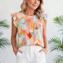  Season Style Ruffled Sleeve Tank | Free Shipping