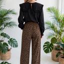  Leopard Print High-Waisted Corduroy Pants | S-XL