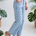  Polka Dot Slim Fit Denim Jeans