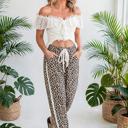  Leopard Print Ankle-Length Pants | S-XL