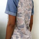  Denim Block Camo Tee | S-XL
